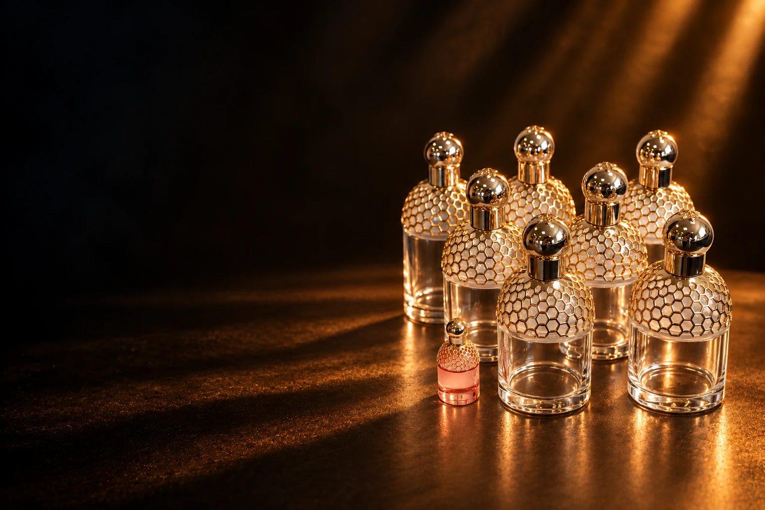 Factices de flacons Guerlain Aqua Allegoria réalisés par Maq’Exe