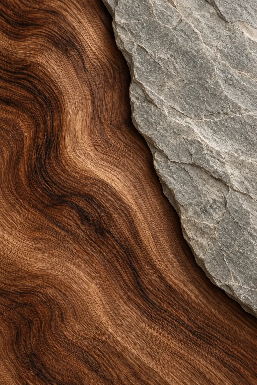Wood & Stone — material study