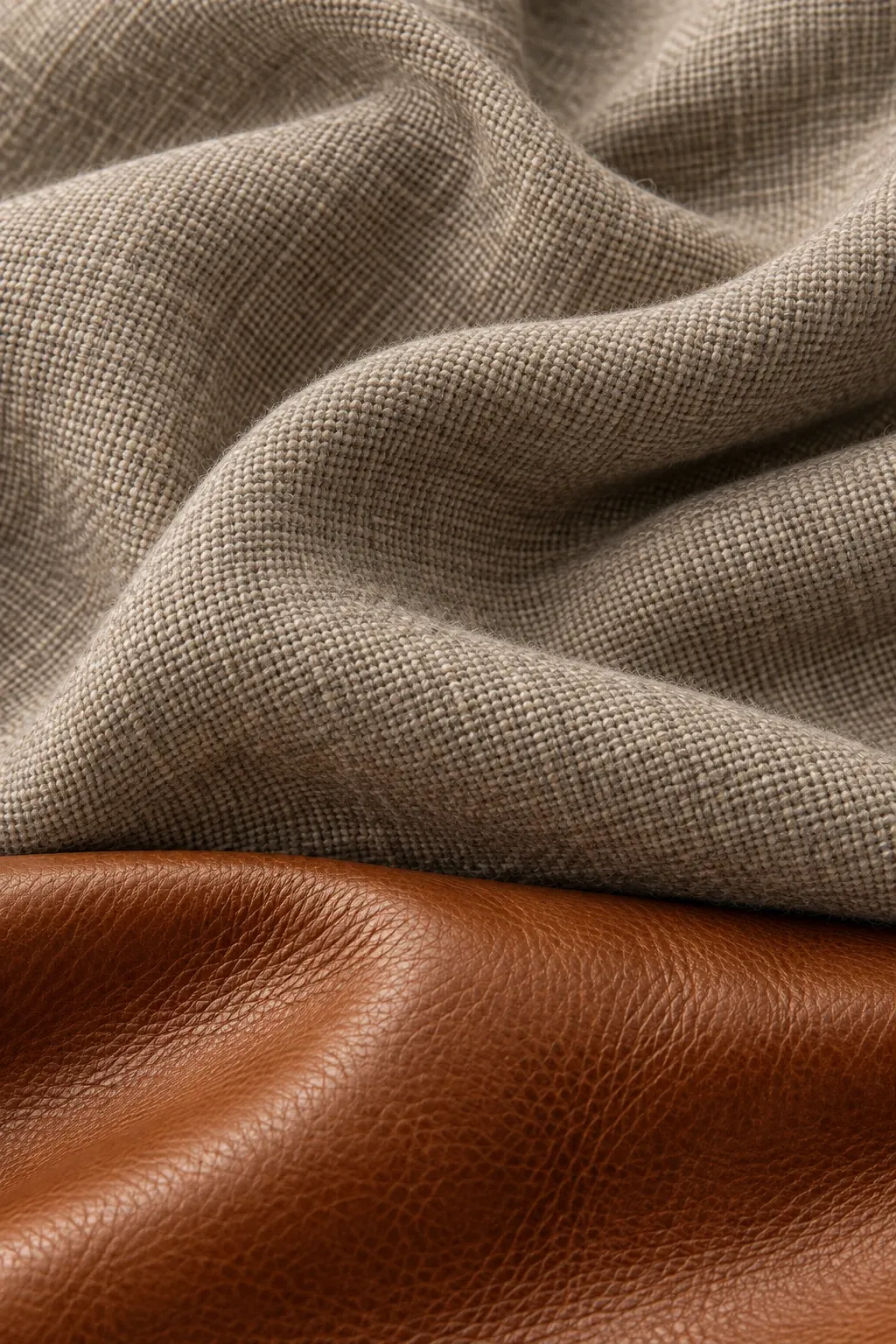 Leather & Fabric — material study